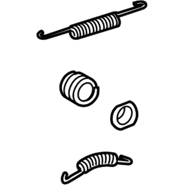 GM 23299313 Brake Shoes Hardware Kit, Rear