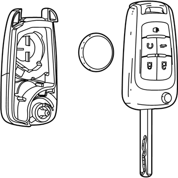 Buick 13500226 Key
