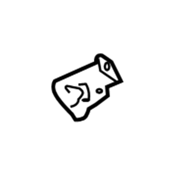 GM 20891009 Tie Down Hook Bracket, Rear Driver Side