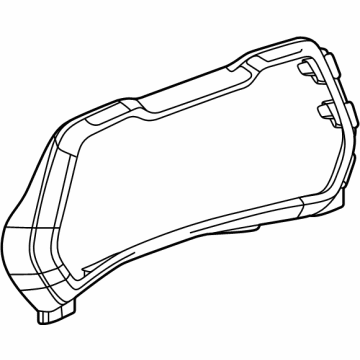 GM 86778380 Cluster Bezel, Silver