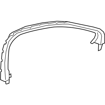 GM 84326108 Upper Molding, Front Driver Side