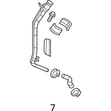 Buick Fuel Filler Hose - 13351225