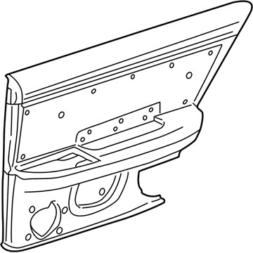 GM 88953757 Door Trim Panel, Gray