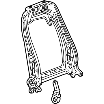 GM 13511855 Seat Back Frame, Front