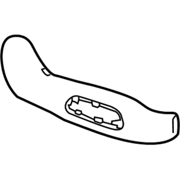 GM 84072833 Track Cover, Black, Front Passenger Side