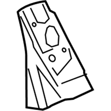 Cadillac 22978744 Lock Pillar Reinforcement