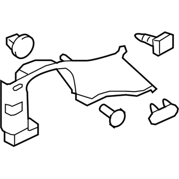 GM 22819360 Quarter Trim Panel, Rear Upper Driver Side