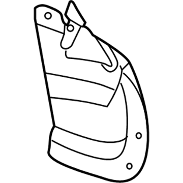 Chevy Aveo5 Fender Splash Shield - 96543133