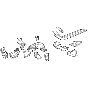 GM 23213838 Rail Section, Front Passenger Side