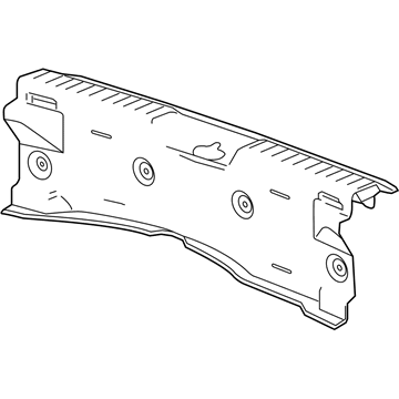 GM 96936798 Rear Panel Trim, Black