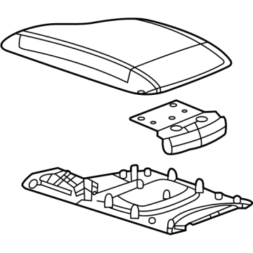 GM 84423761 Armrest, Gray