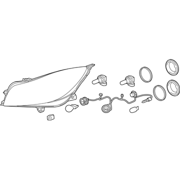 GM 22794766 Headlamp Assembly, Passenger Side