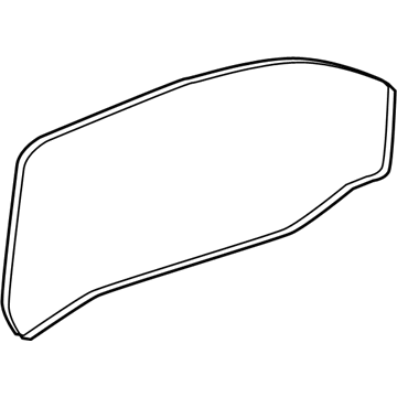 GM 22701099 Door Glass, Front Driver Side