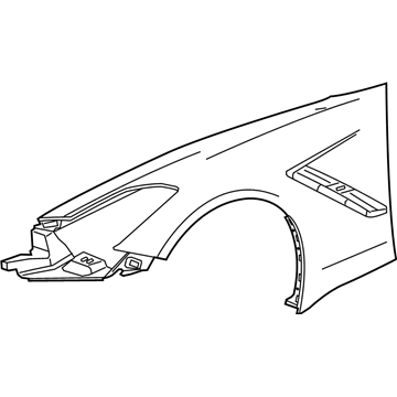 GM 84401202 Fender, Front Driver Side