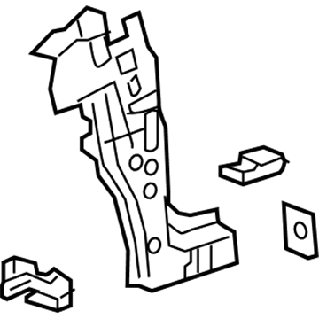GM 84176072 Hinge Pillar Reinforcement, Outer Driver Side