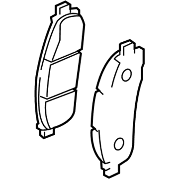 GM 19317044 Brake Pads, Front
