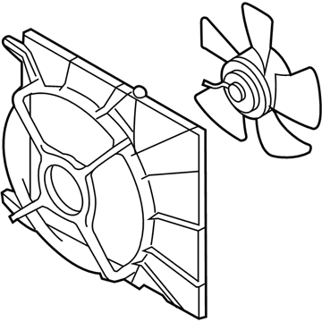 Chevy Aveo5 A/C Condenser Fan - 96536522