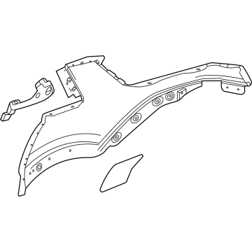 GM 87825017 Quarter Panel, Rear Outer Driver Side