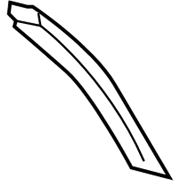 GM 19121173 Rear Weatherstrip, Driver Side