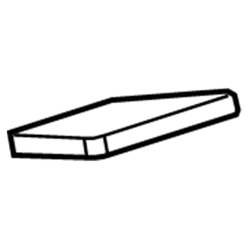 GM 20922280 Reinforcement Beam Upper Insulator, Front