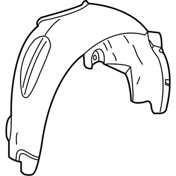 Pontiac Fender Splash Shield - 10344814