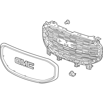 GM 84943504 Grille Assembly, Silver