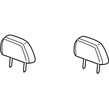 GM 22733882 Headrest, Gray, Rear