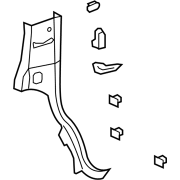 GM 15925199 Lock Pillar Trim, Driver Side