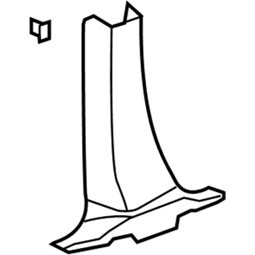 Saturn 25890503 Lower Center Pillar Trim