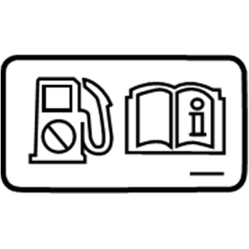 Cadillac 20854238 Fuel Label