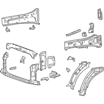 Chevy 86790625 Radiator Support