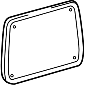 GM 88895040 Seat Back Panel, Gray, Rear