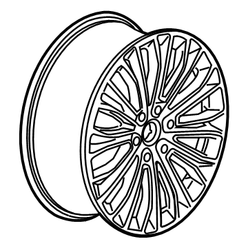 GM 23403702 Wheel, Alloy, Silver