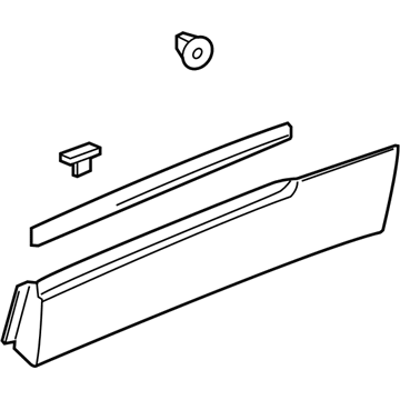 GM 84785123 Lower Molding, Rear Driver Side