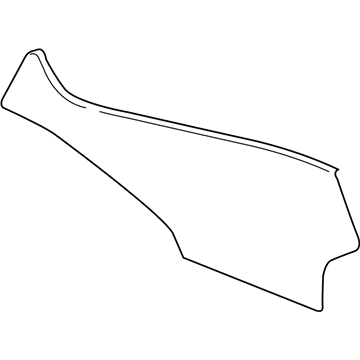 GM 84546890 Side Trim Panel, Black, Front Driver Side