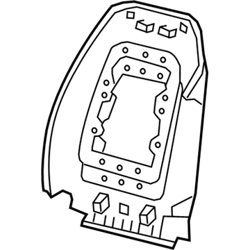 GM 42444293 Rear Panel, Front