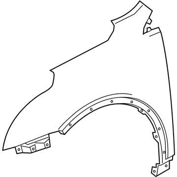 GM 84132973 Fender, Front Driver Side