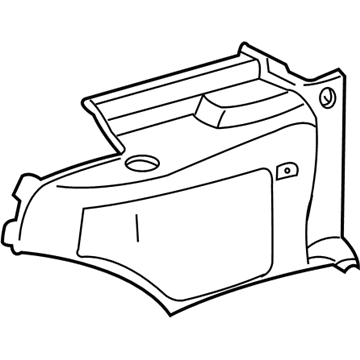 GM 89024203 Quarter Trim Panel, Oak