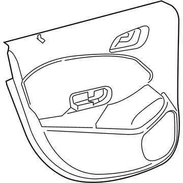 GM 84178585 Door Trim Panel, Rear Passenger Side
