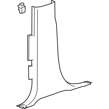 GM 23257447 Lower Center Pillar Trim, Driver Side
