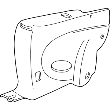 GM 12367858 Quarter Trim Panel, Rear Passenger Side