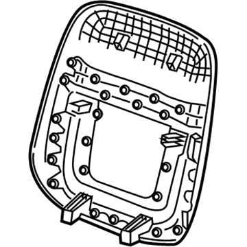 GM 84098363 Seat Back Panel, Front