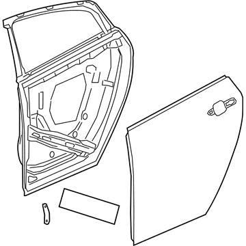 GM 23376621 Door Shell, Driver Side