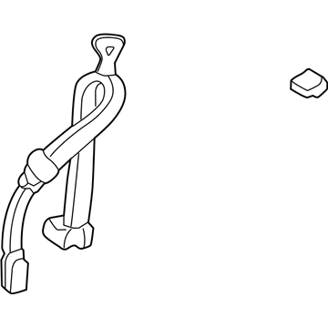 GM 19177157 Lap & Shoulder Belt, Gray, Passenger Side