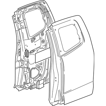 GM 23362964 Door Shell, Driver Side