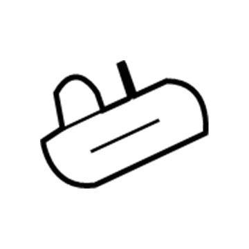 GM 22898826 Windshield Pillar Trim Plug, Driver Side