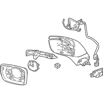 Buick Enclave Side View Mirrors - 84908912