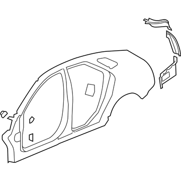 GM 20951254 Uniside Assembly, Outer Passenger Side