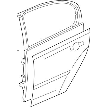 GM 25830159 Door Shell, Driver Side
