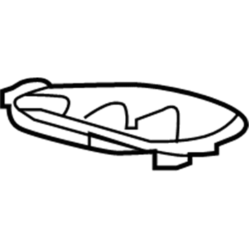 GM 23234118 Defroster Grille, Gray, Passenger Side